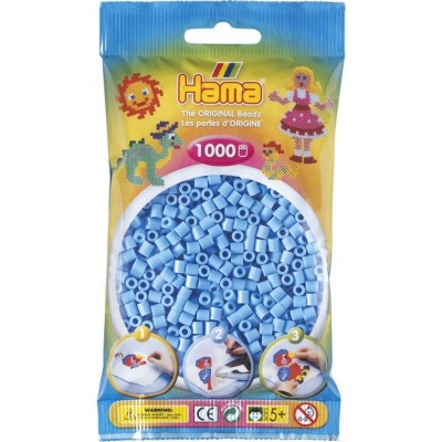 Sachet de 1000 perles hama midi : bleu  Hama    572070